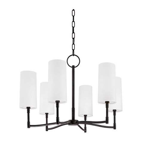 Hudson Valley Lighting Dillon 6 Light 25 inch Chandelier Ceiling Light