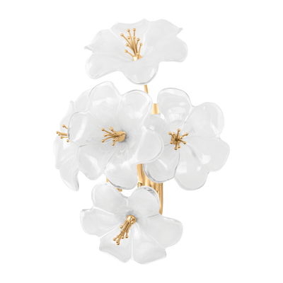 Corbett Hygea 1 Light Gold Leaf Wall Sconce Wall Light