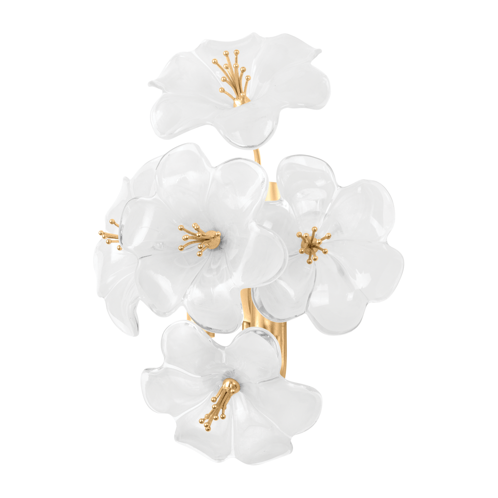 Corbett Hygea 1 Light Gold Leaf Wall Sconce Wall Light