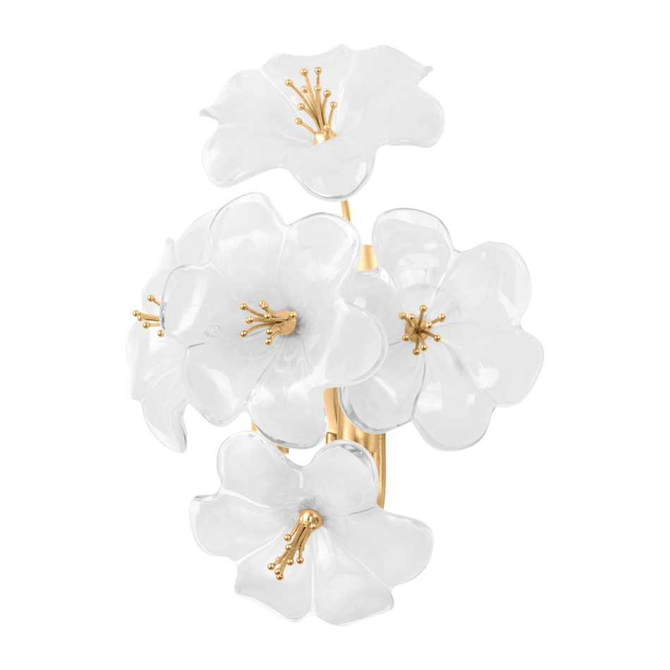 Corbett Hygea 1 Light Gold Leaf Wall Sconce Wall Light