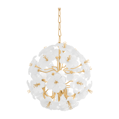Corbett Hygea 6 Light Gold Leaf Chandelier Ceiling Light