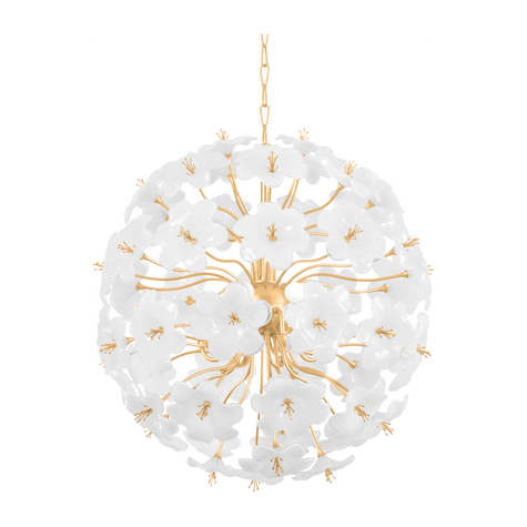 Corbett Hygea 8 Light Gold Leaf Chandelier Ceiling Light