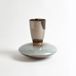 Global Views Bronze Reactive Blue Martas Vase