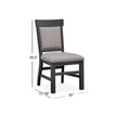 Magnussen Home Bellamy Peppercorn Side Chair Set of 2