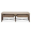 Magnussen Home Paxton Place Dovetail Grey Upholstered Bench