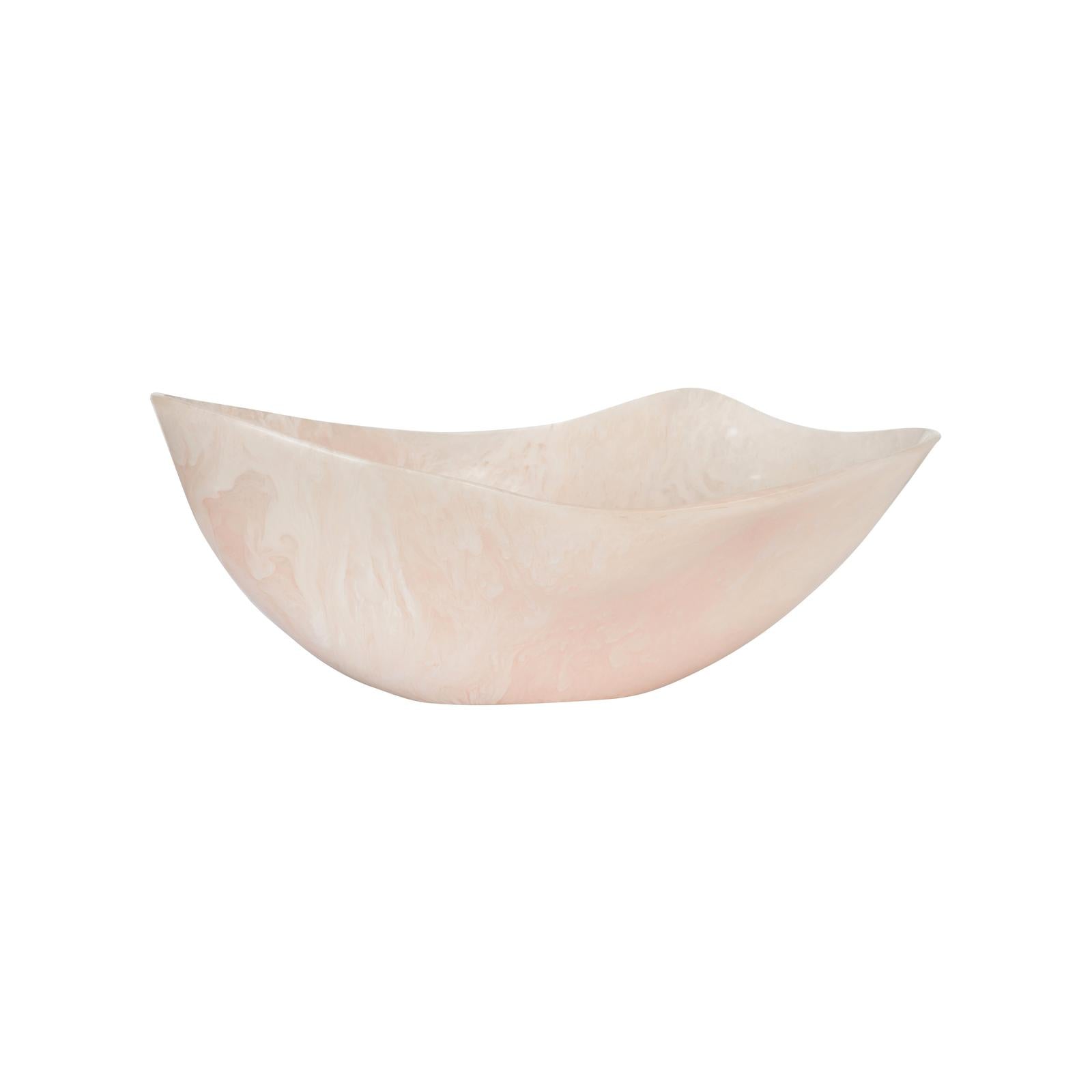 Chelsea House Bucolic Pink Oval Bowl