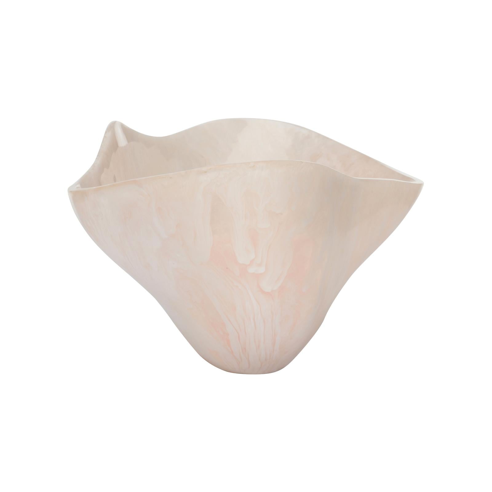 Chelsea House Bucolic Pink Oval Bowl