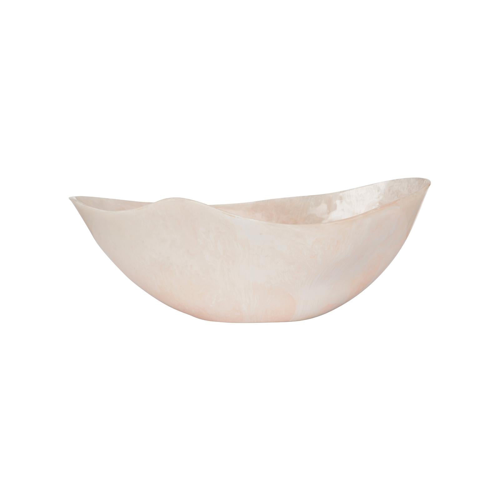 Chelsea House Bucolic Pink Oval Bowl