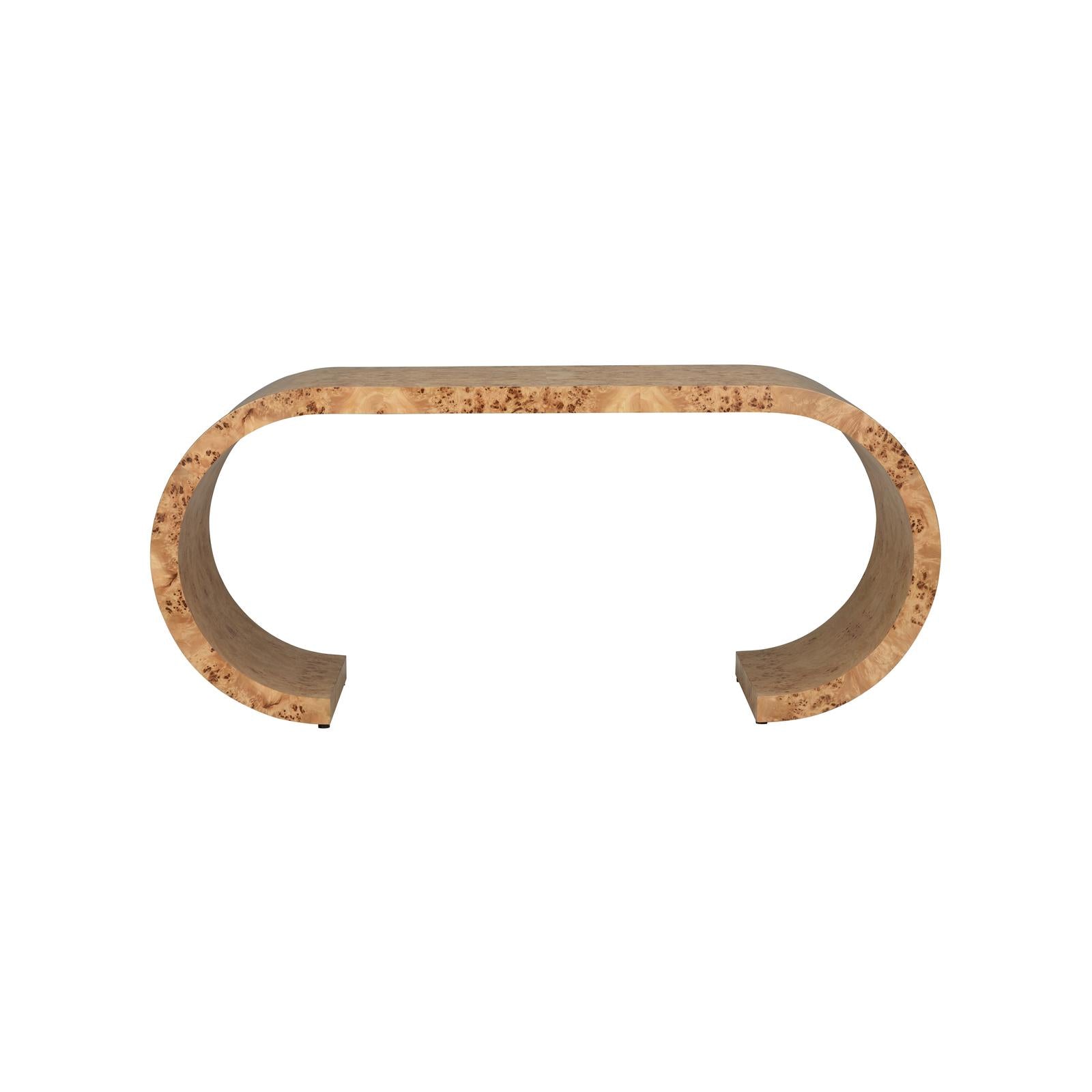 Chelsea House Bridges Burlwood Console