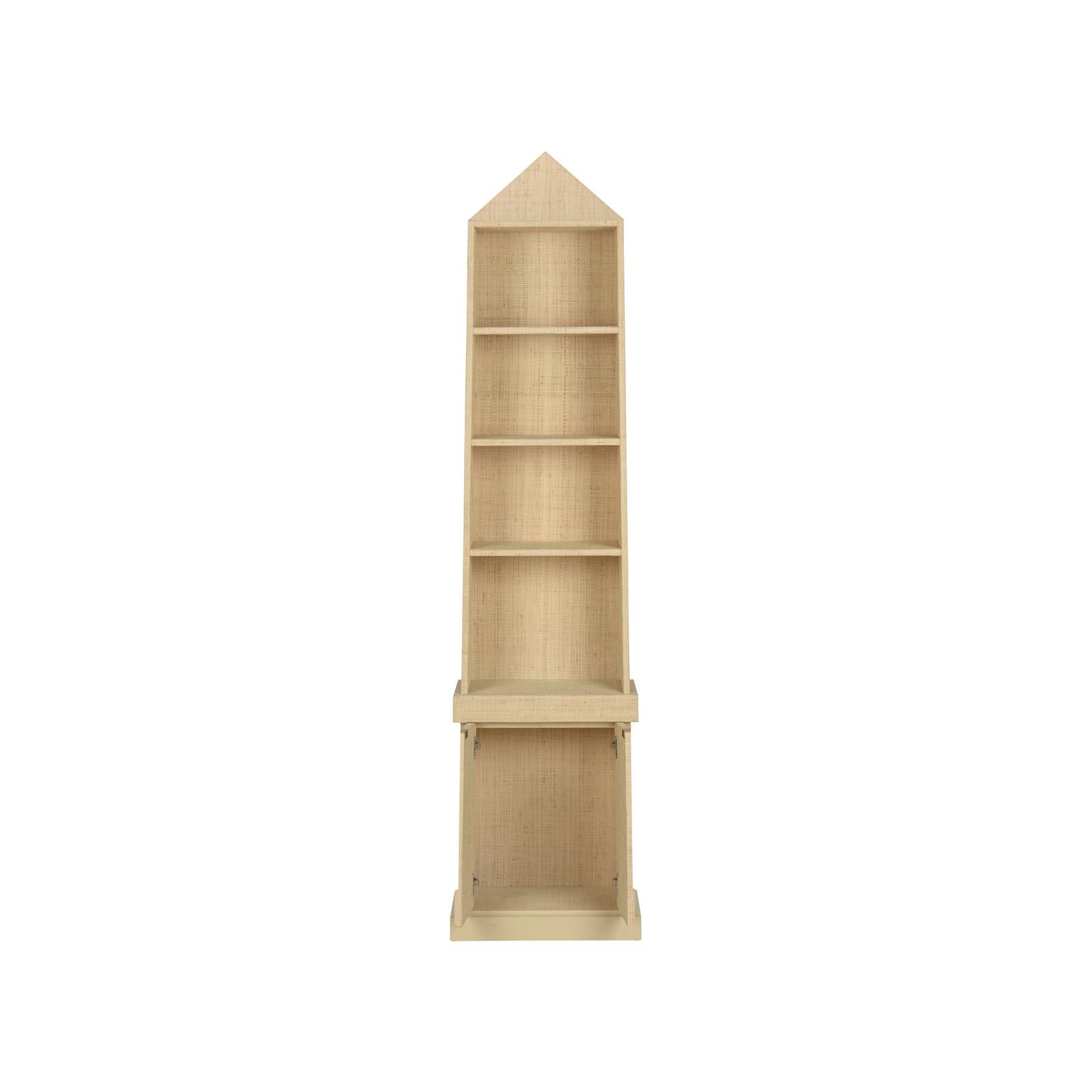 Chelsea House Grass Cloth Bookcase