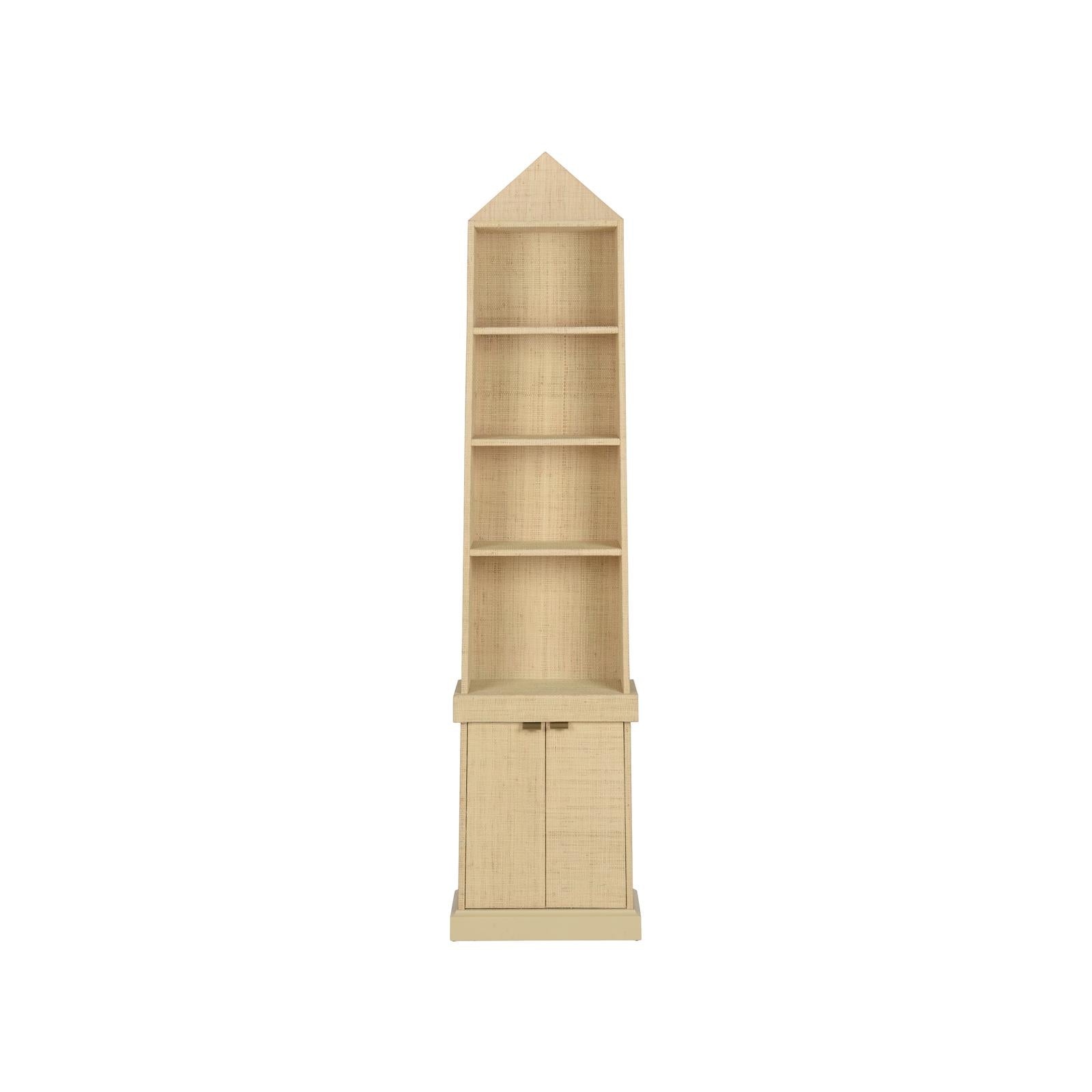 Chelsea House Grass Cloth Bookcase