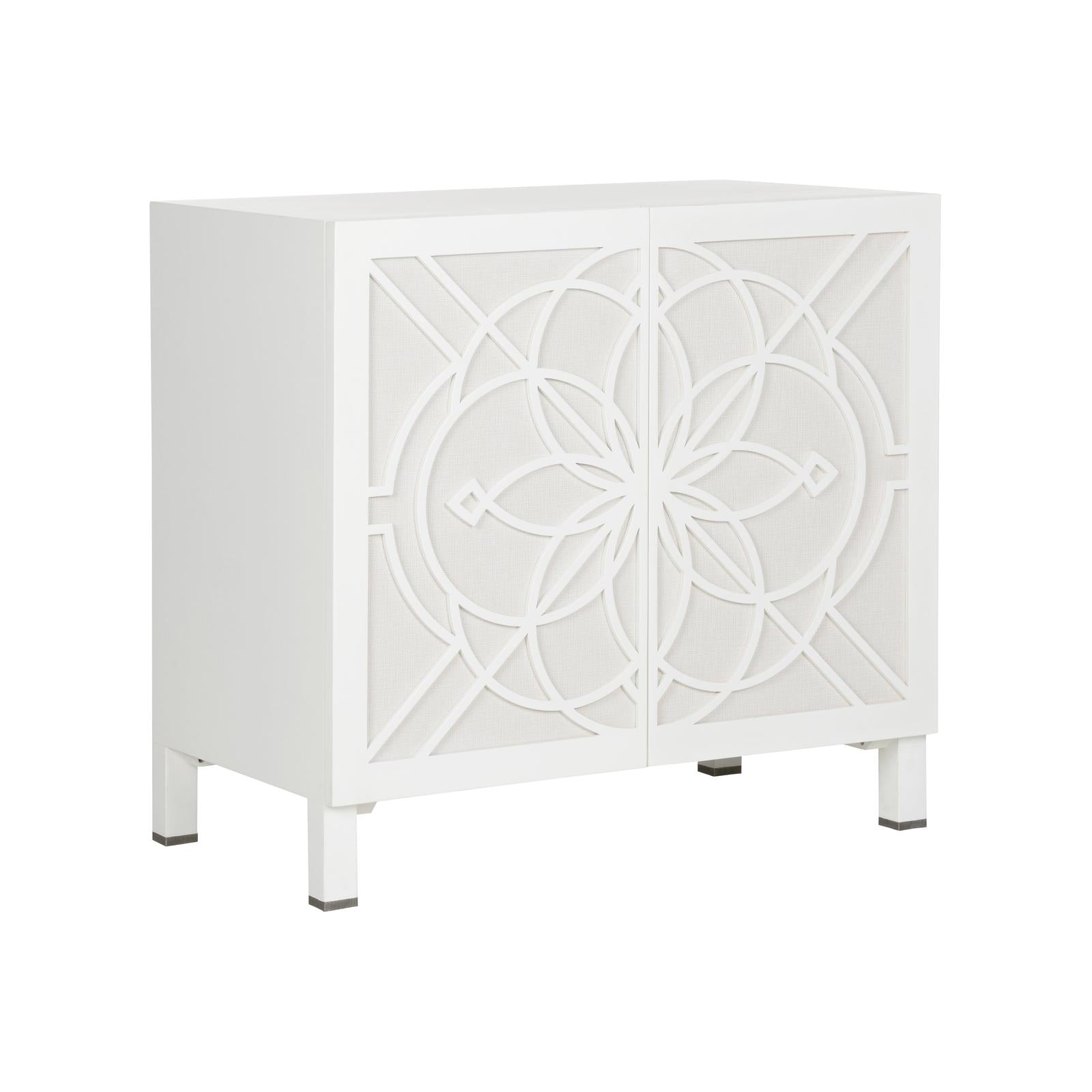 Chelsea House Flower of Life White Cabinet