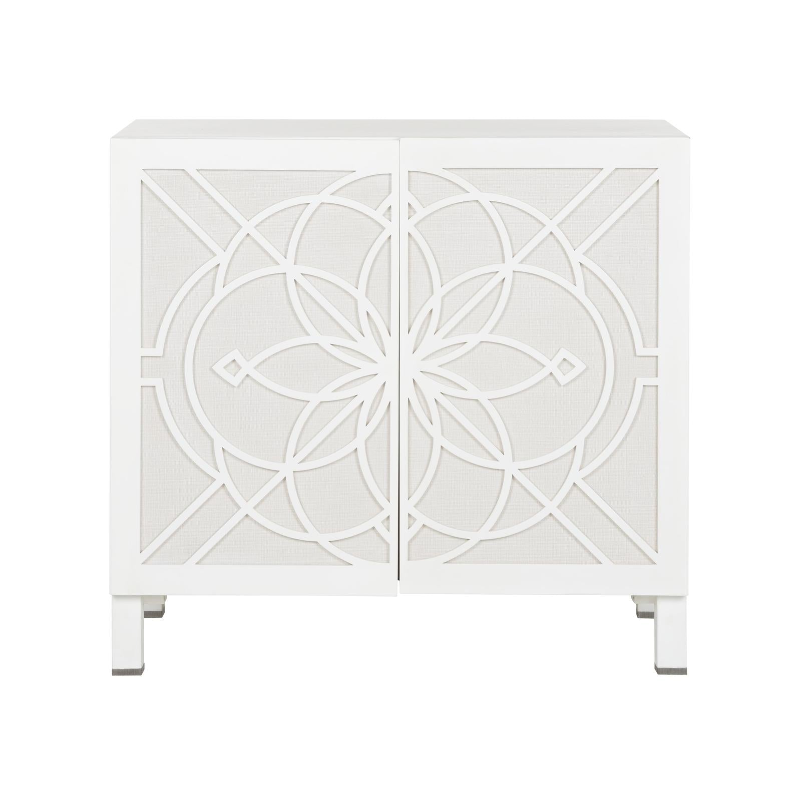 Chelsea House Flower of Life White Cabinet
