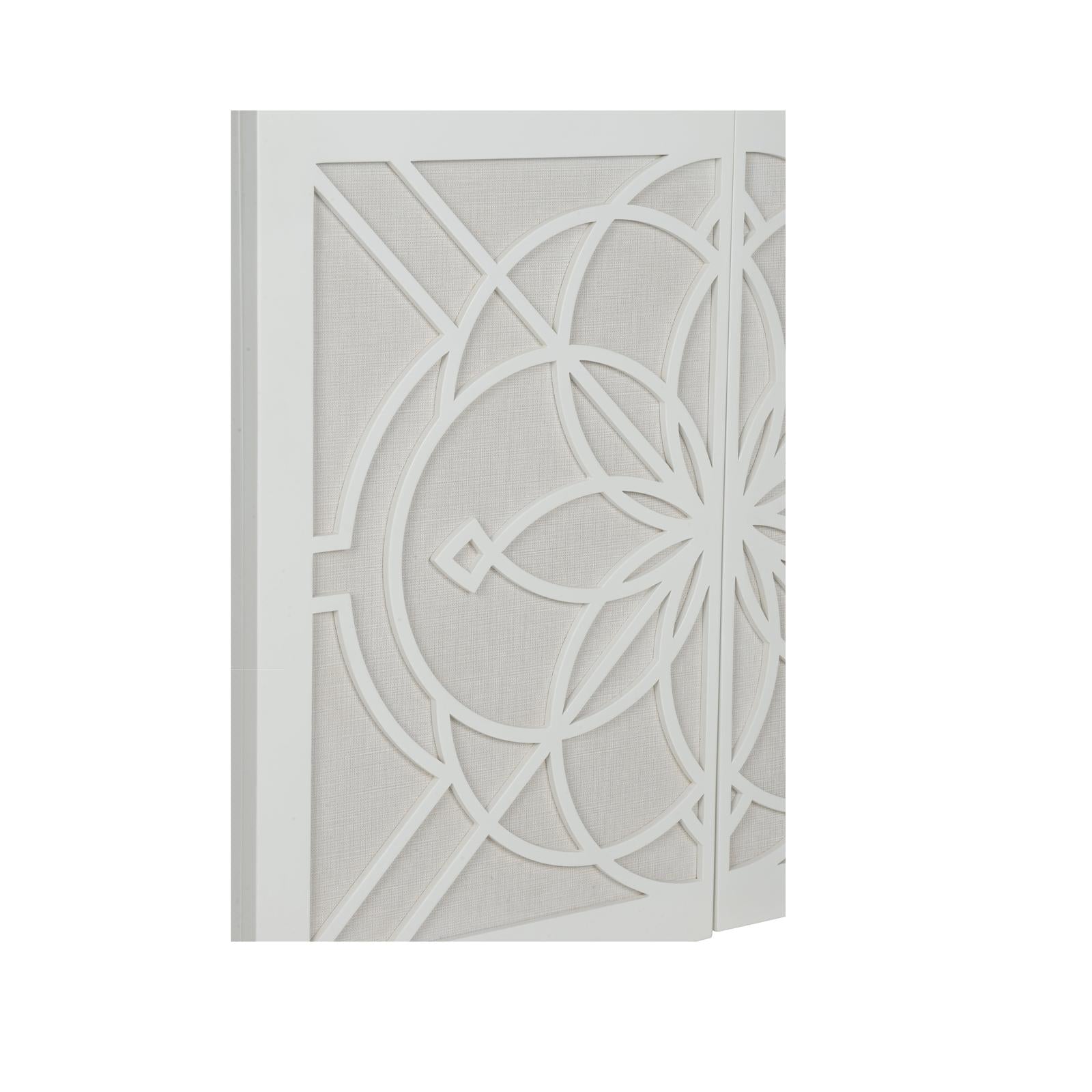 Chelsea House Flower of Life White Cabinet