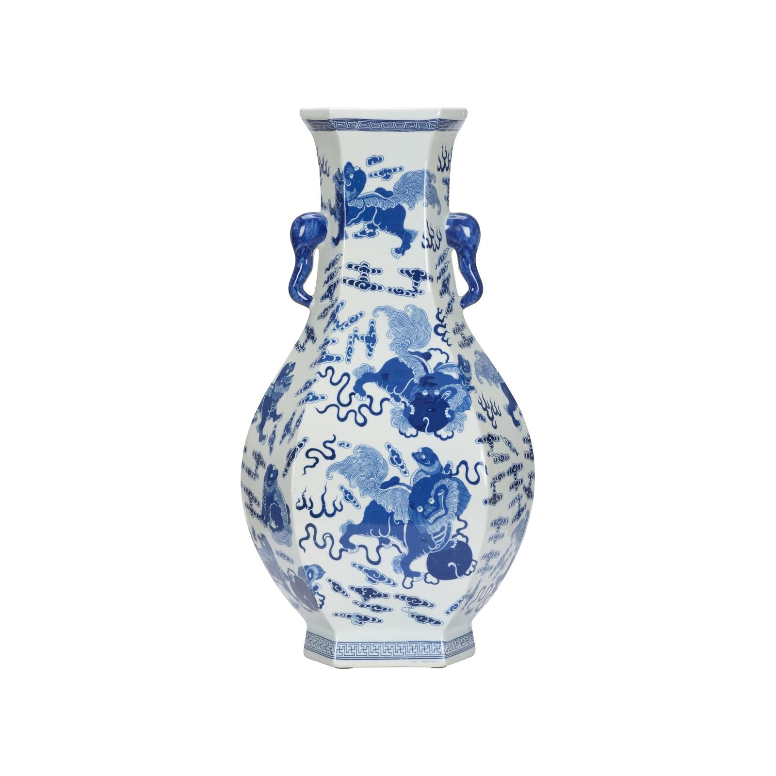 Chelsea House Shi White Blue Vase