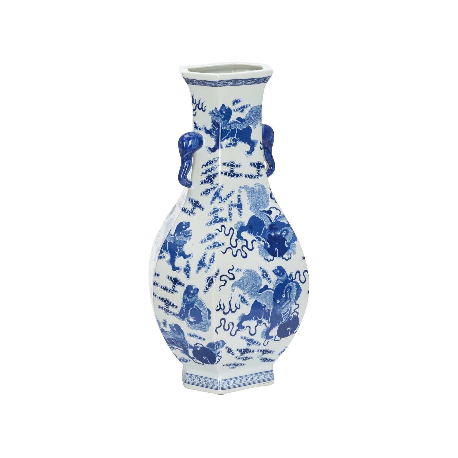 Chelsea House Shi White Blue Vase