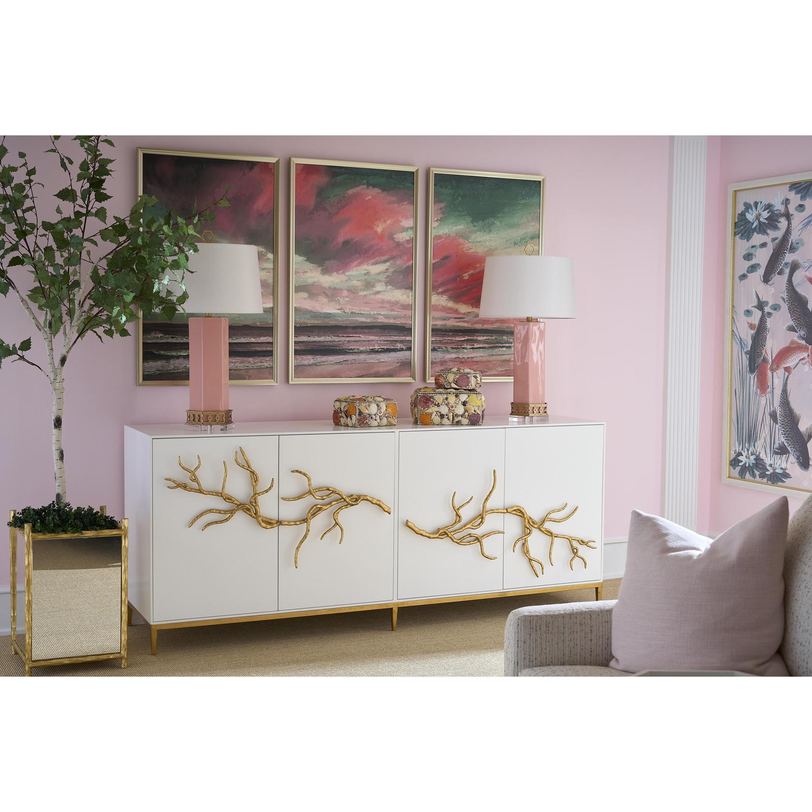 Chelsea House Hand Hammered Mirror Planter