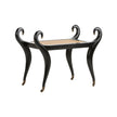 Chelsea House Swan Black Vanity Bench