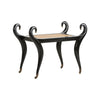 Chelsea House Swan Black Vanity Bench