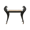 Chelsea House Swan Black Vanity Bench