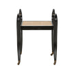 Chelsea House Swan Black Vanity Bench