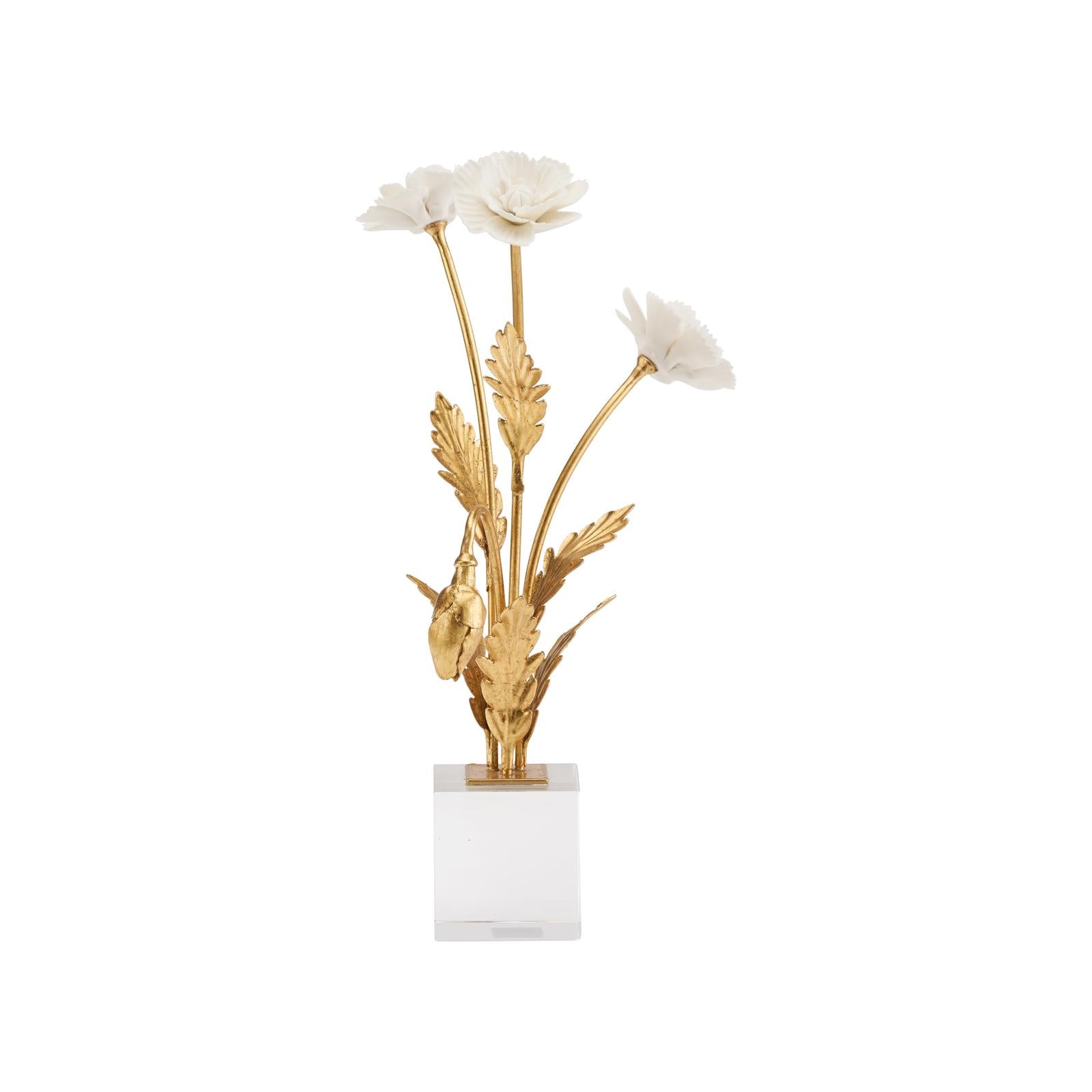 Chelsea House Porcelain Poppie in Crystal Base