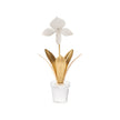 Chelsea House Lady Slipper Orchid Porcelain Flower