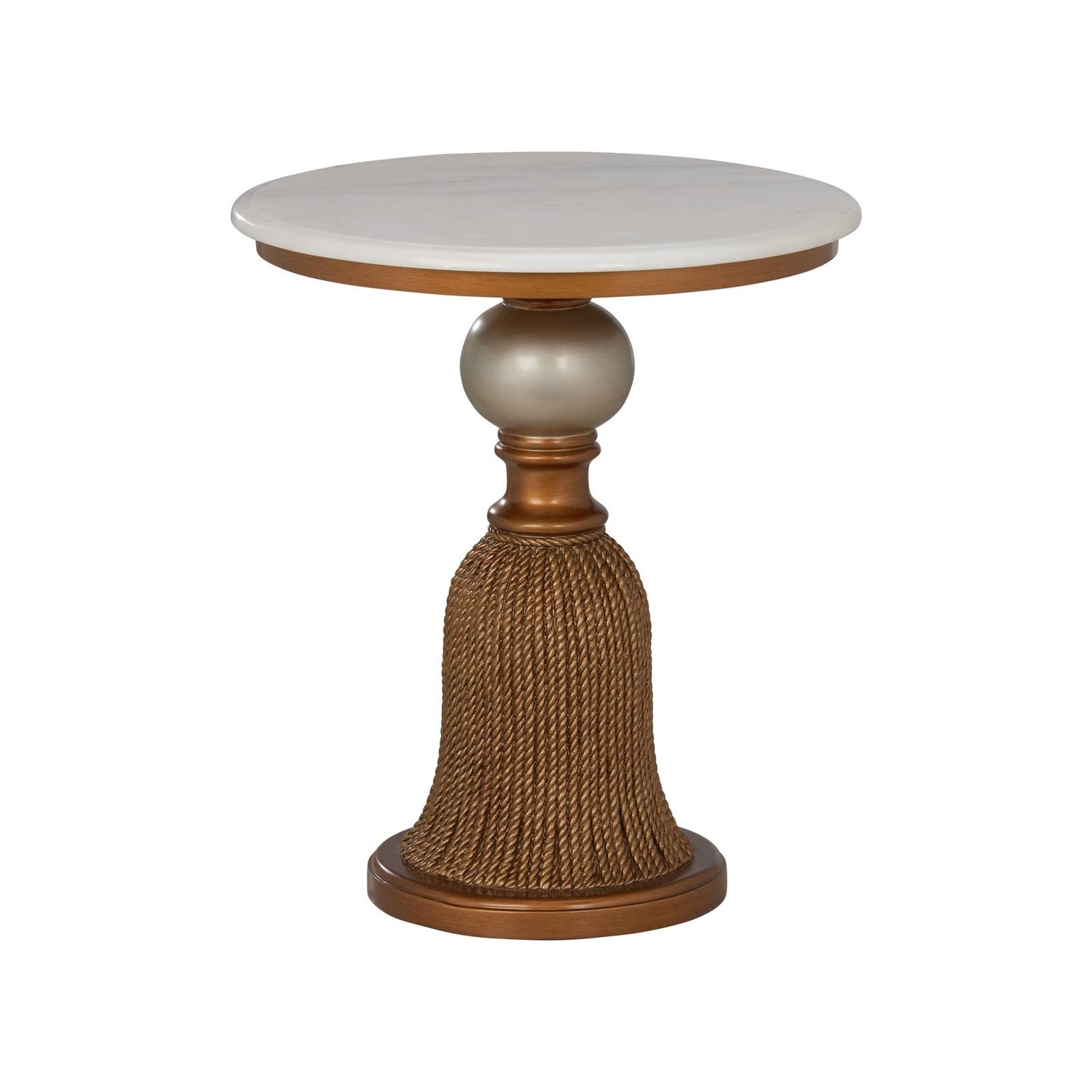 Chelsea House Silver & Gold Tassel Side Table