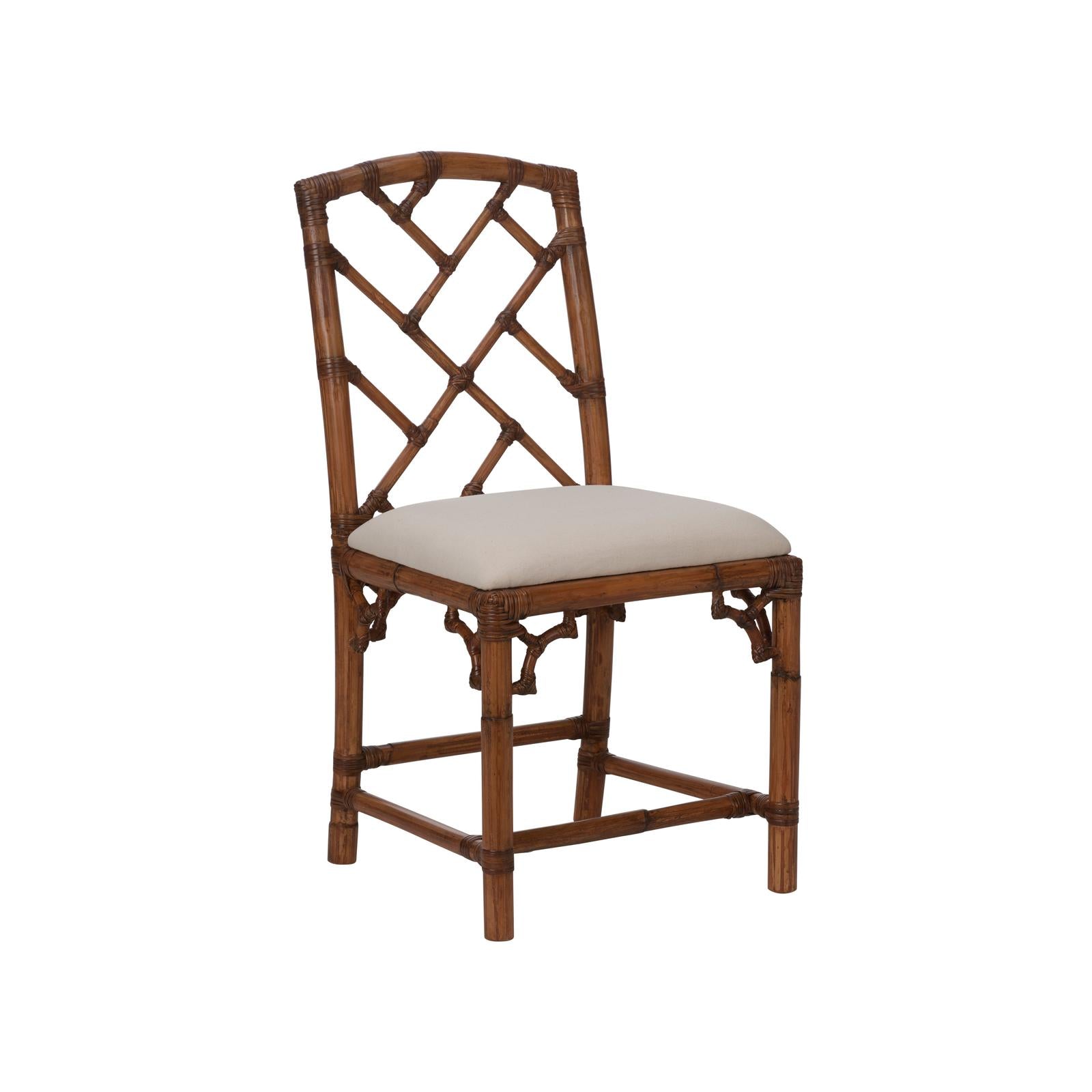 Chelsea House Chippendale Bamboo Brown Side Chair