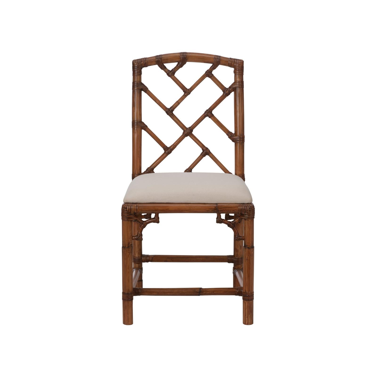 Chelsea House Chippendale Bamboo Brown Side Chair