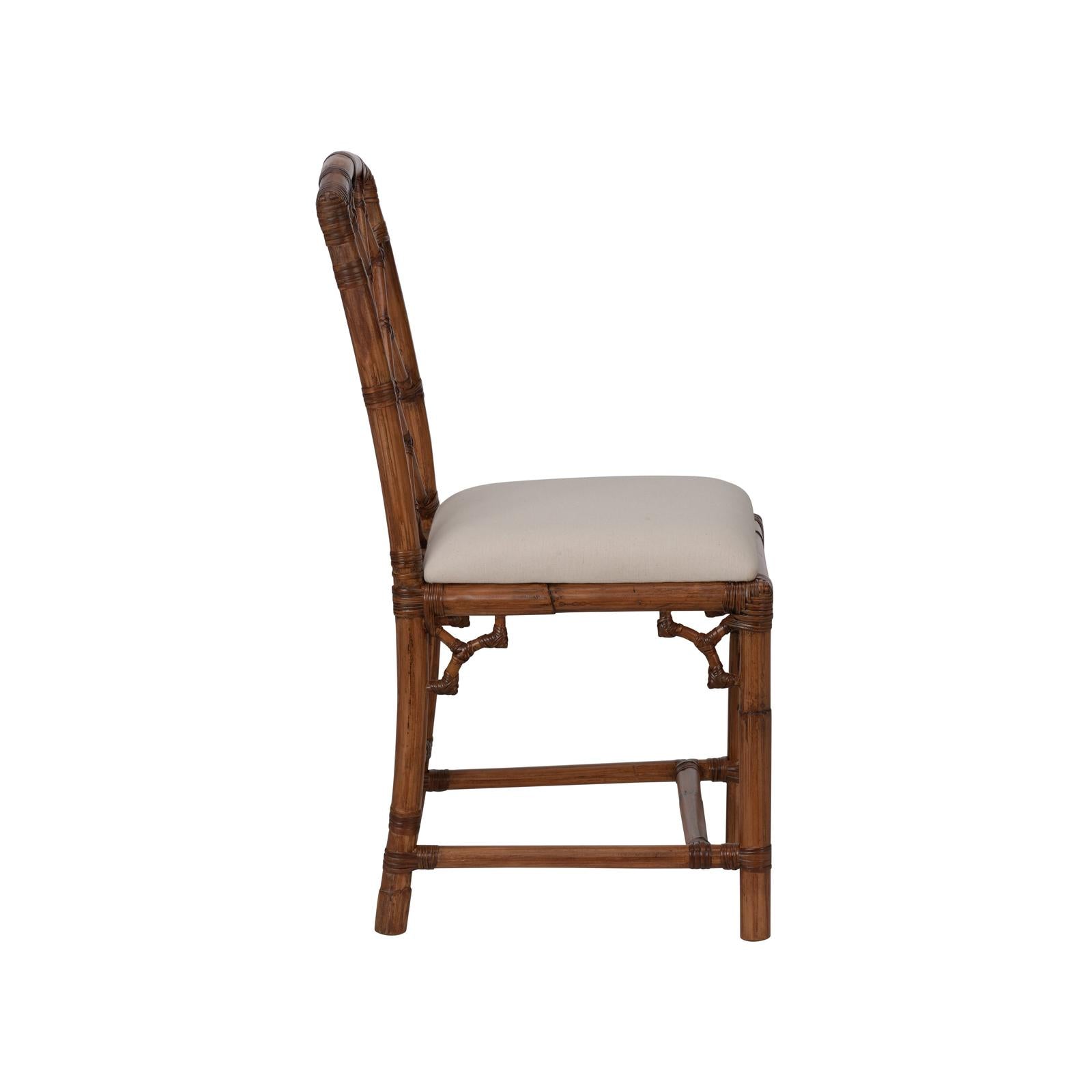 Chelsea House Chippendale Bamboo Brown Side Chair