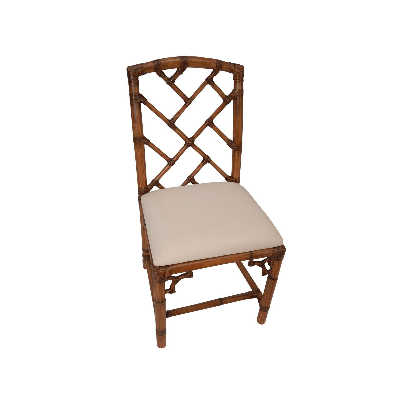Chelsea House Chippendale Bamboo Brown Side Chair