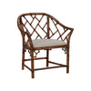 Chelsea House Chippendale Bamboo Brown Arm Chair