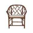 Chelsea House Chippendale Bamboo Brown Arm Chair