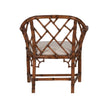 Chelsea House Chippendale Bamboo Brown Arm Chair