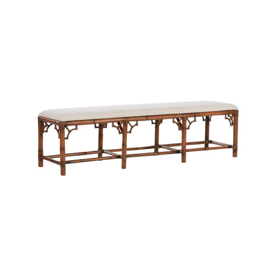 Chelsea House Chippendale Bamboo Brown Bench