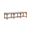 Chelsea House Chippendale Bamboo Brown Bench