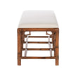 Chelsea House Chippendale Bamboo Brown Bench