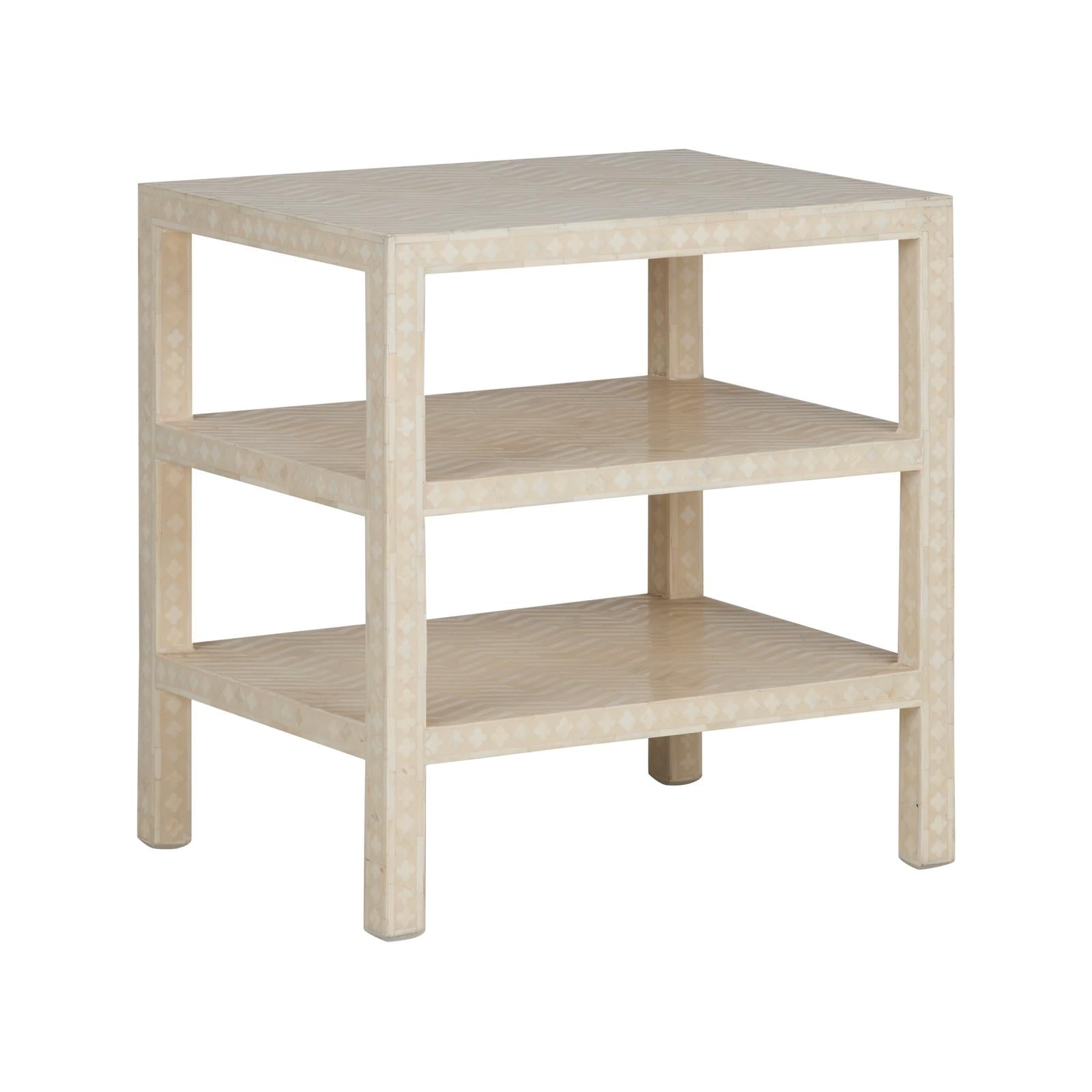 Chelsea House Chevron Inlay Side Table
