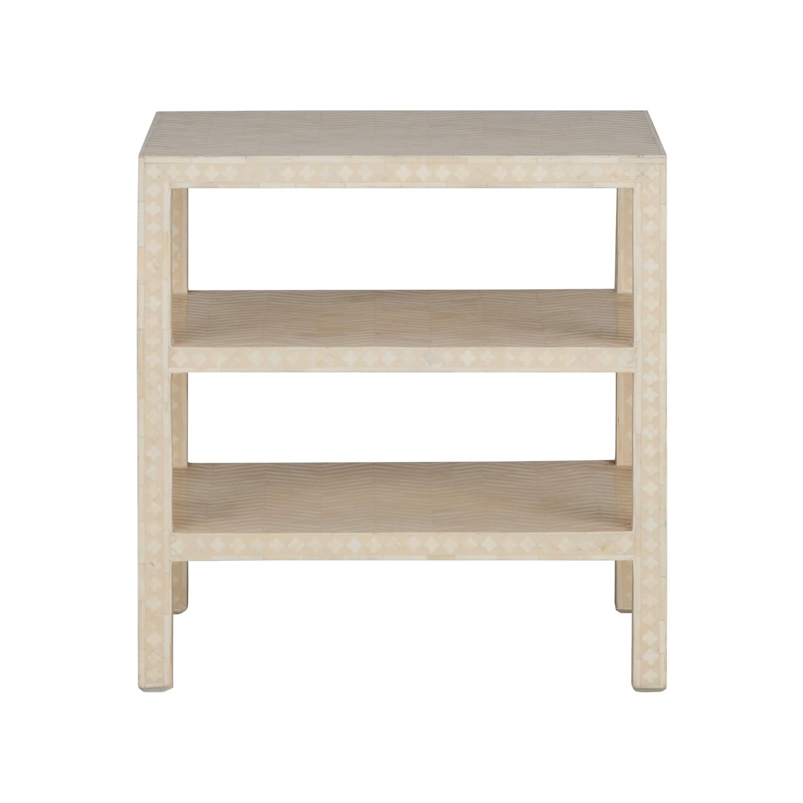 Chelsea House Chevron Inlay Side Table