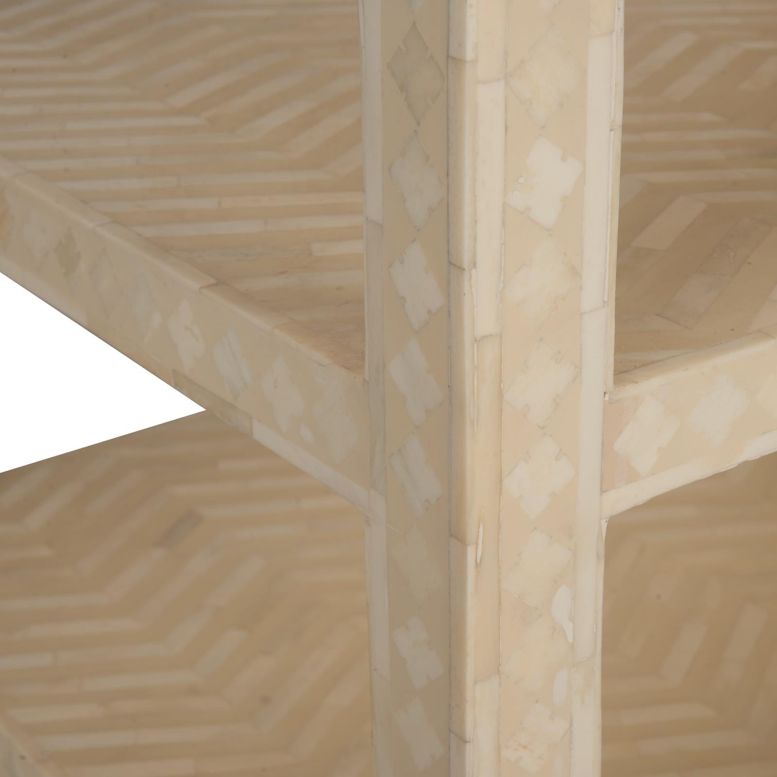 Chelsea House Chevron Inlay Side Table