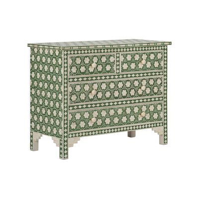 Chelsea House Clark Green White Inlaid Chest