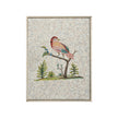 Chelsea House Square Antiqued Mirrored Bird Frame