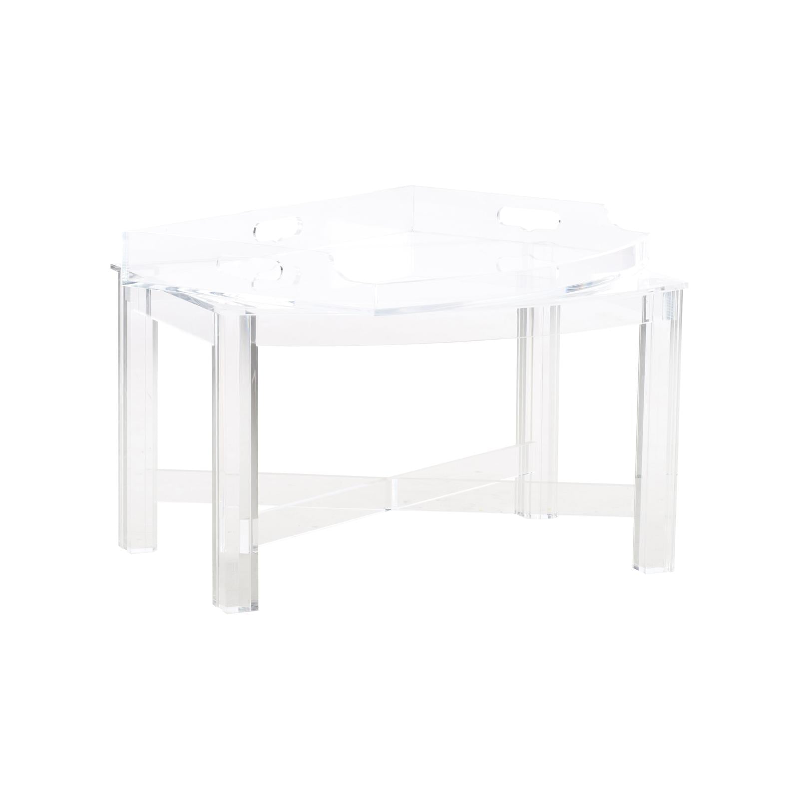 Chelsea House Acrylic Tray Accent Table
