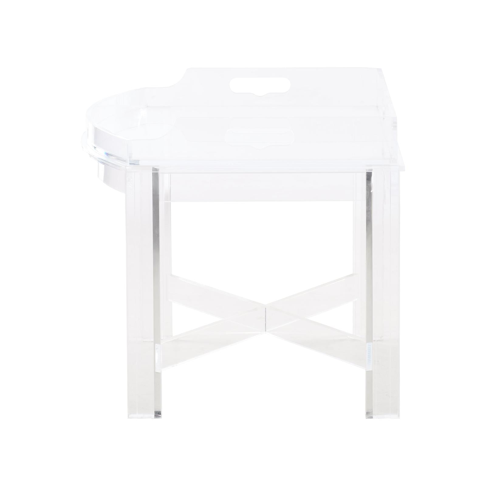 Chelsea House Acrylic Tray Accent Table