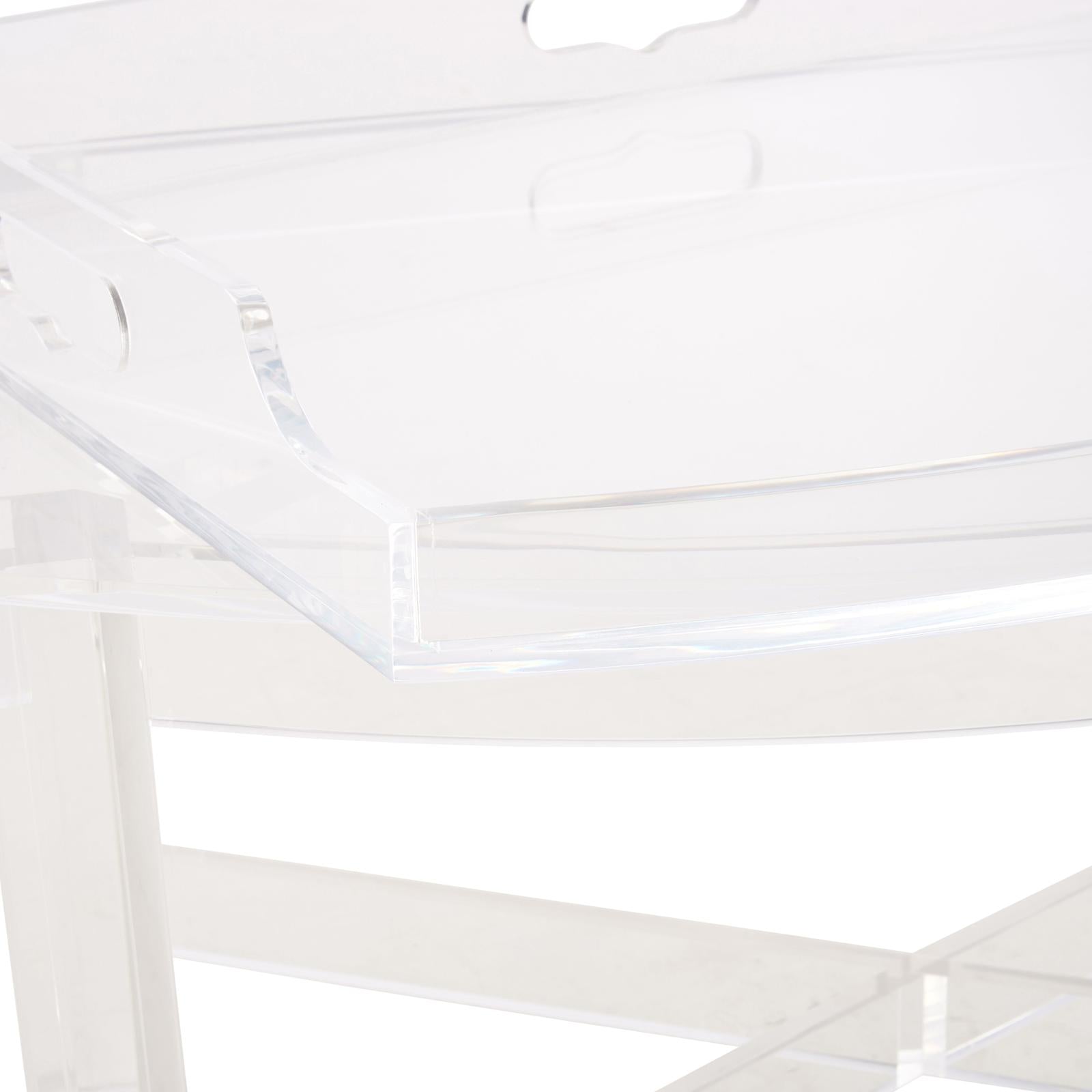 Chelsea House Acrylic Tray Accent Table