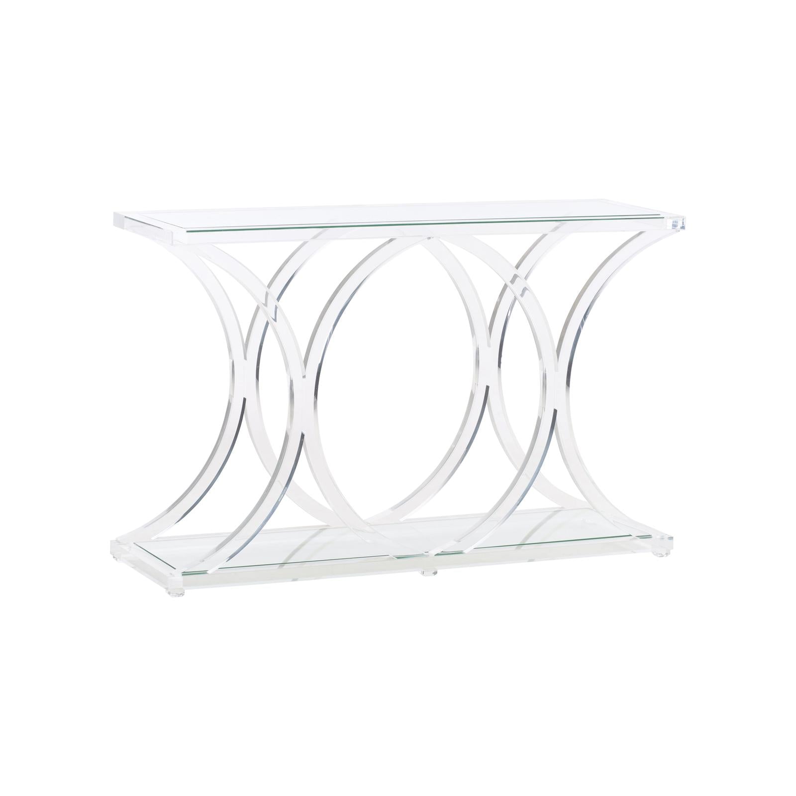 Chelsea House Sweeping Acrylic Console