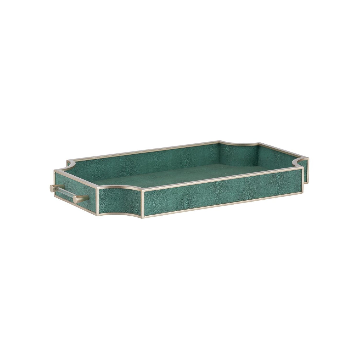Chelsea House Shagreen Green Tray