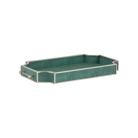 Chelsea House Shagreen Green Tray