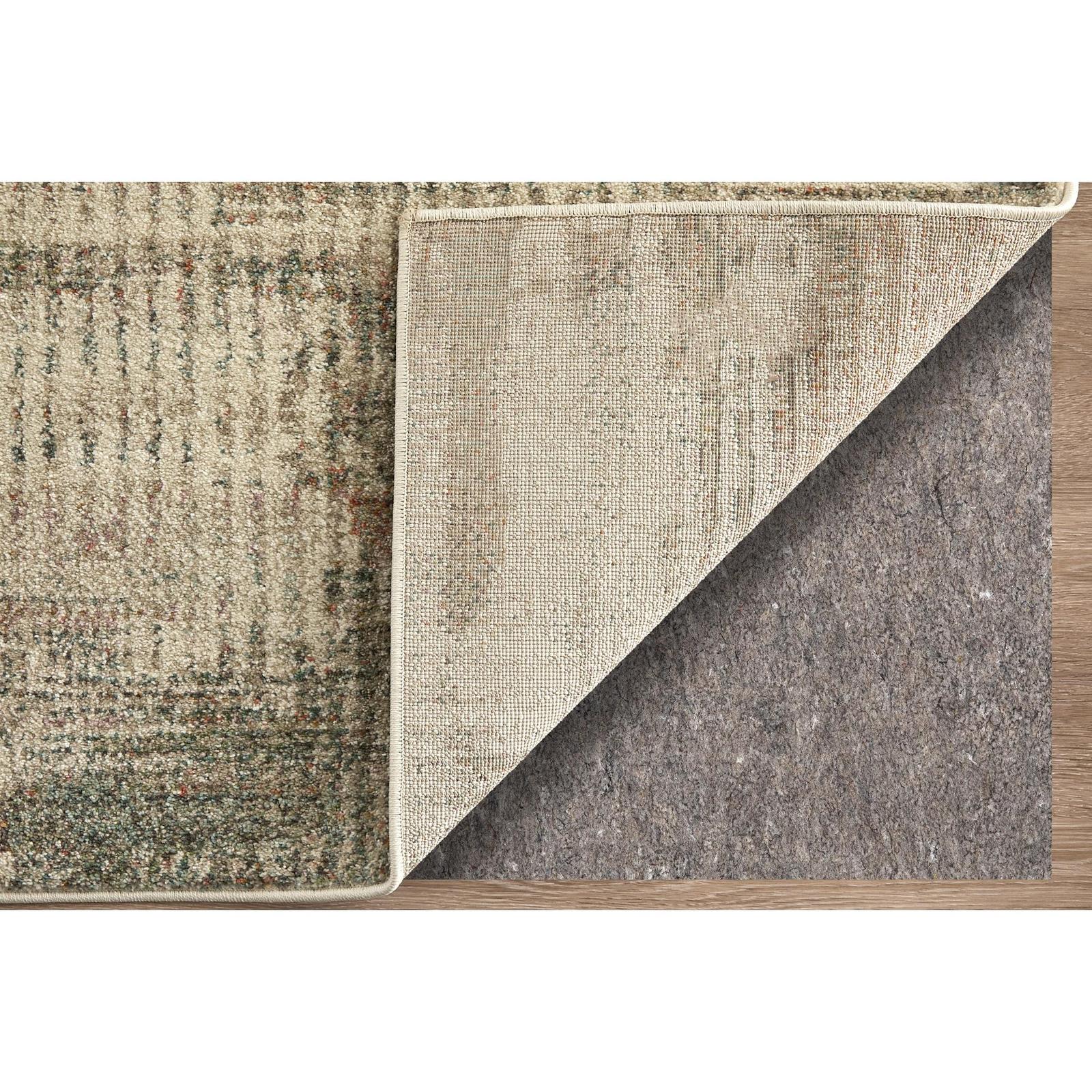 Feizy Eden 39QWF Modern Abstract Rug in Ivory/Gray/Green